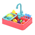 Conjunto de pia de cozinha infantil elétrica