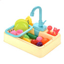 Conjunto de pia de cozinha infantil elétrica